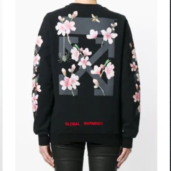off white cherry blossom sweatshirt